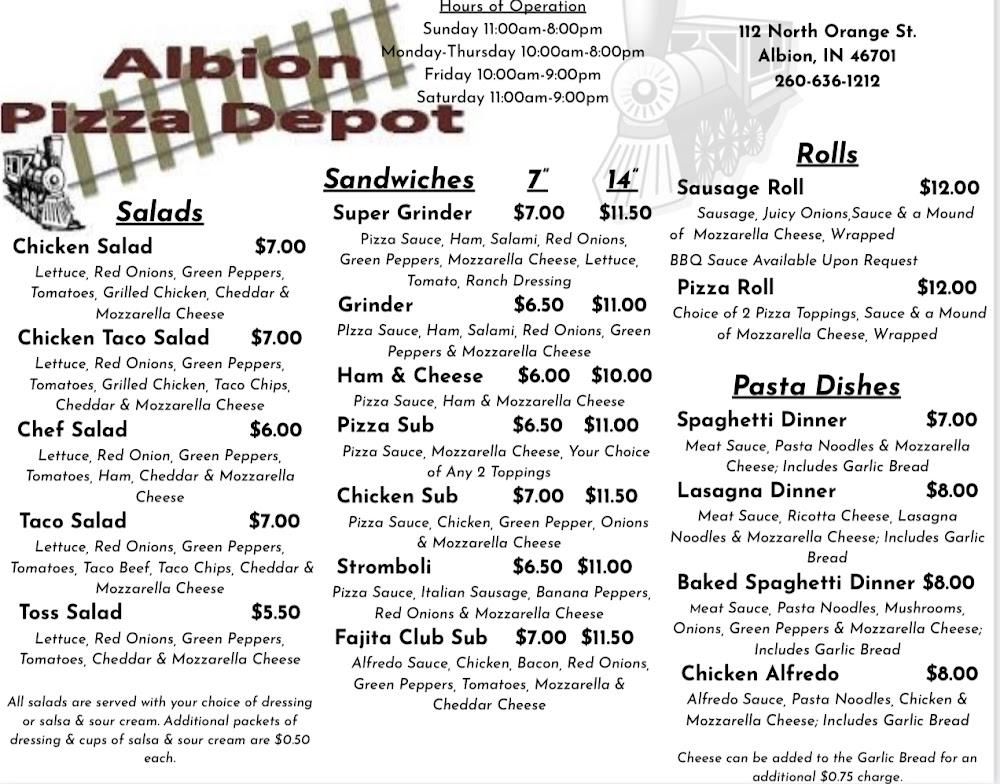 Albion Pizza Depot Menu image 4